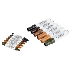 6 crayons + 6 feutres retouche meubles