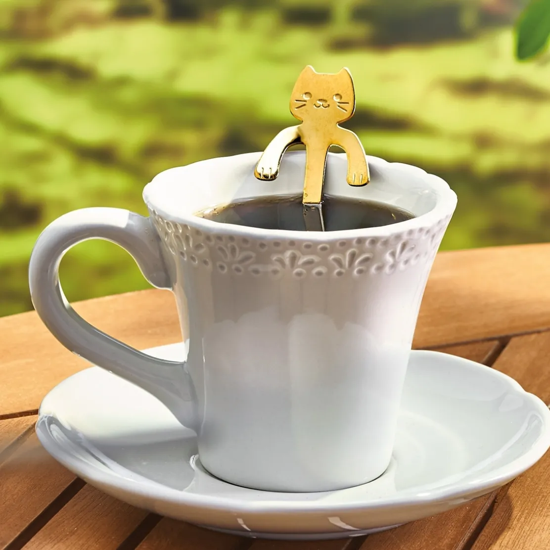4 cuillères à café chat