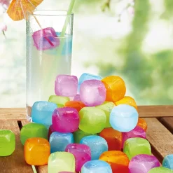 30 glaçons multicolores
