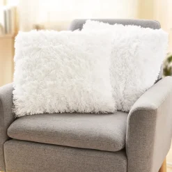 2 housses coussin douceur