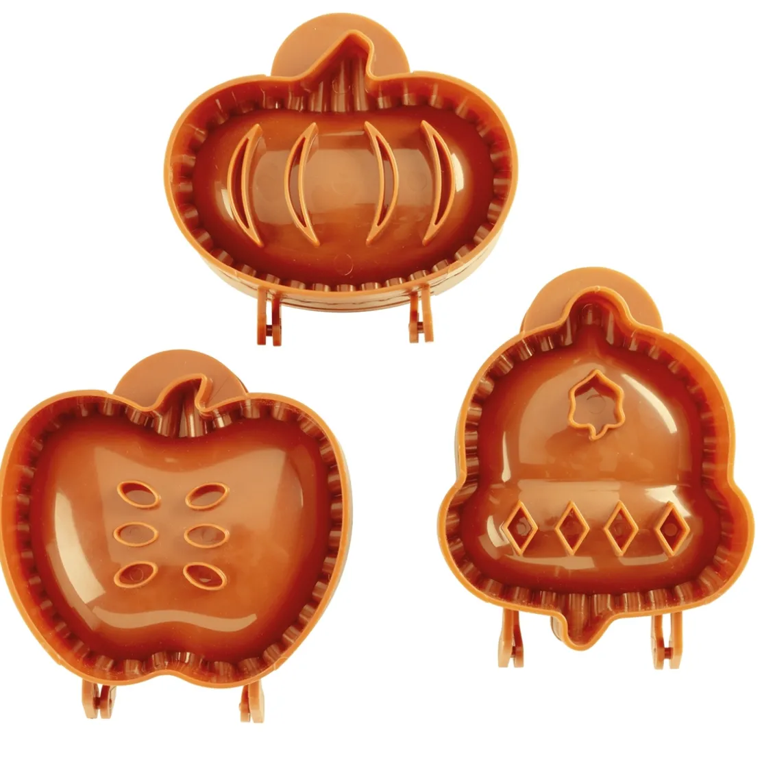 3 moules chaussons d'automne