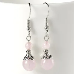 3 paires de boucles d'oreilles pierres