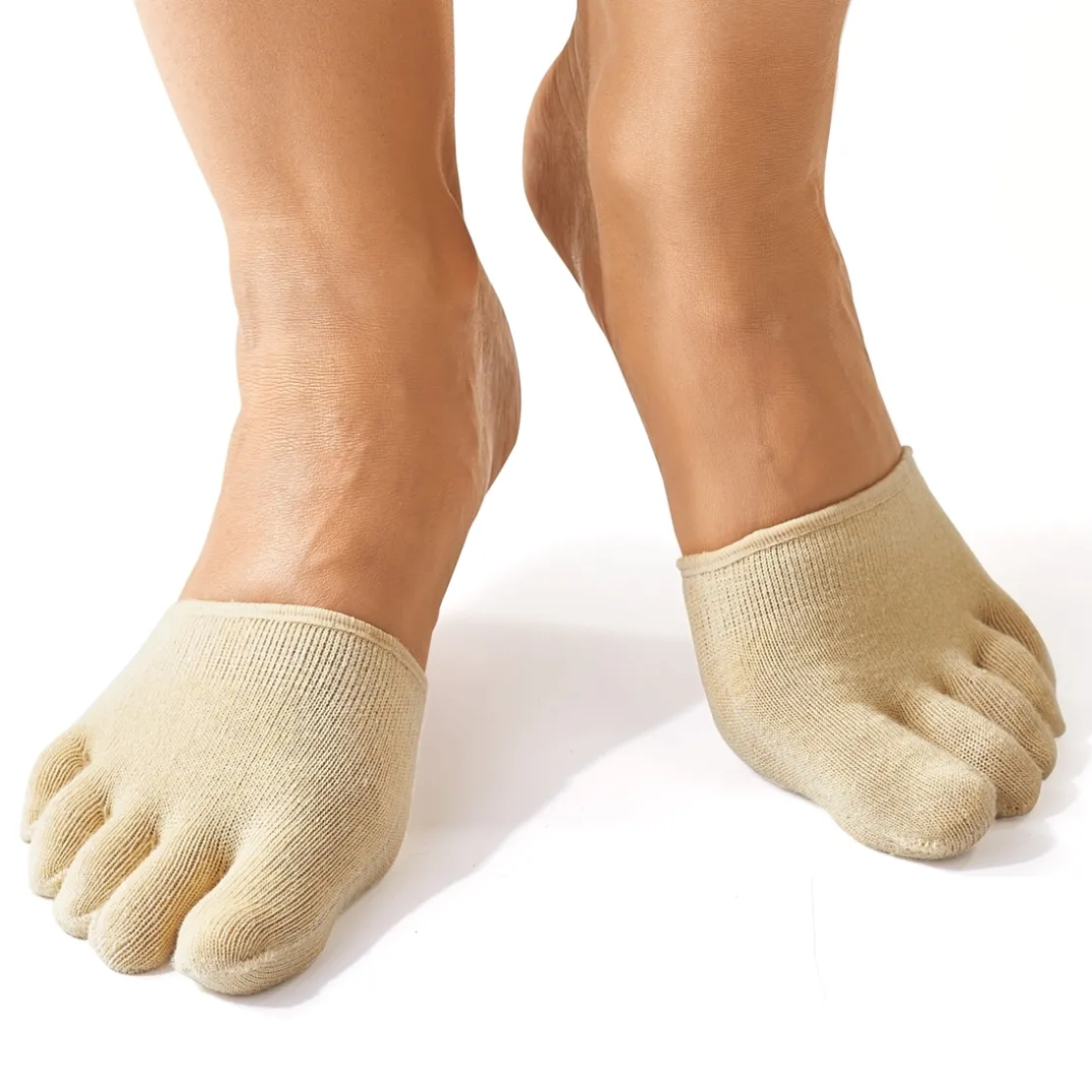 3 paires de demi-chaussettes orteils
