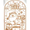 4 stickers dorés