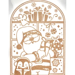4 stickers dorés