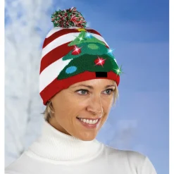 Bonnet lumineux Pain d'épices ou Sapin de Noël