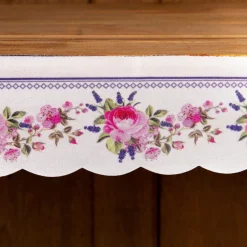 Bordure d’étagère roses