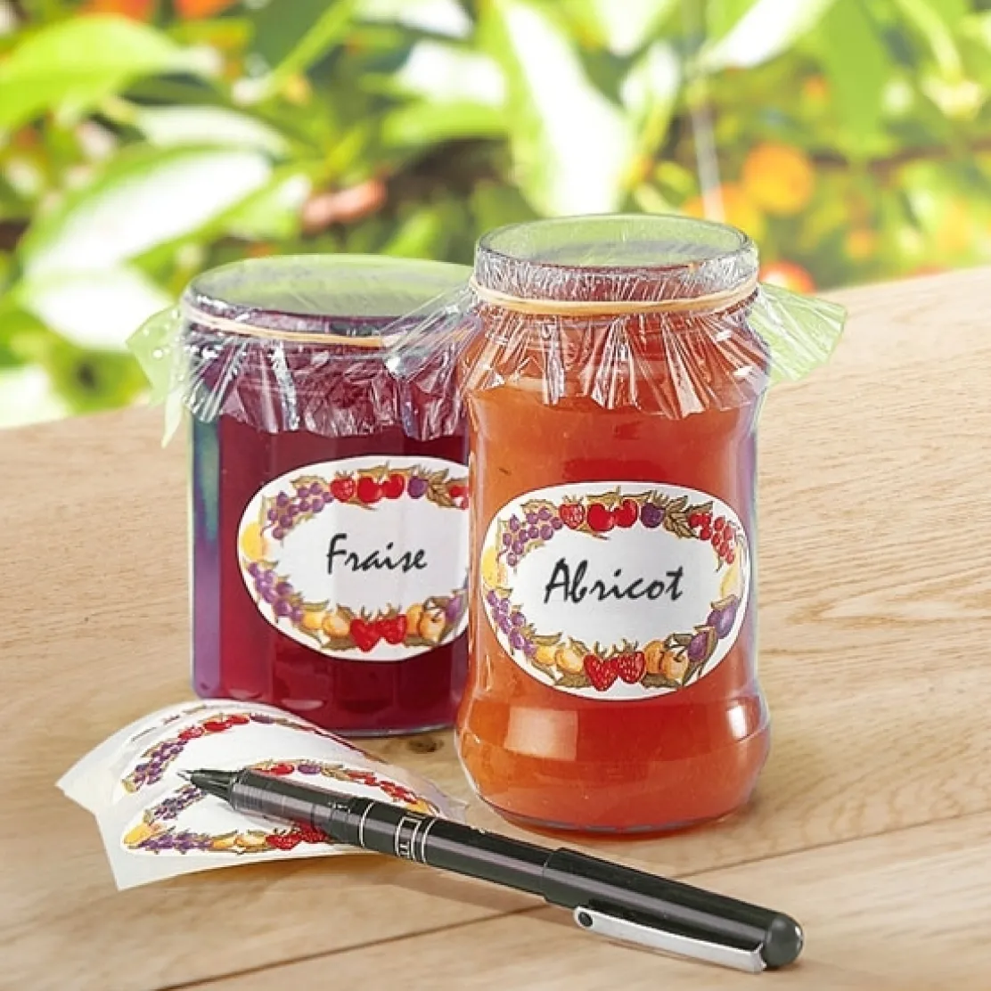 Boîte étiquettes "fruits"