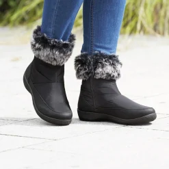 Bottines noires imperméables "Hélène" noir