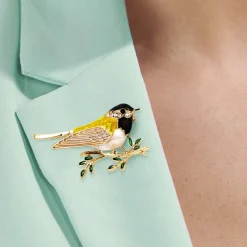 Broche mésange