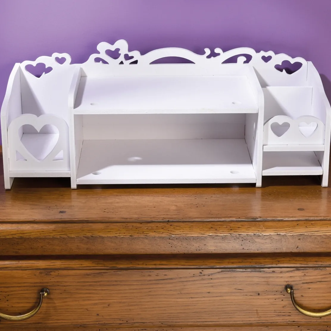 Console cœurs blanche