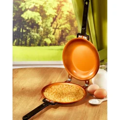 Crêpière double cuivrée