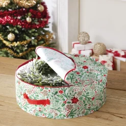 Housse rangement couronne de Noël