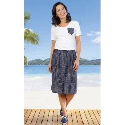 Jupe culotte bleu