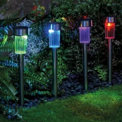 Lot de 10 lampes solaires Blanches
