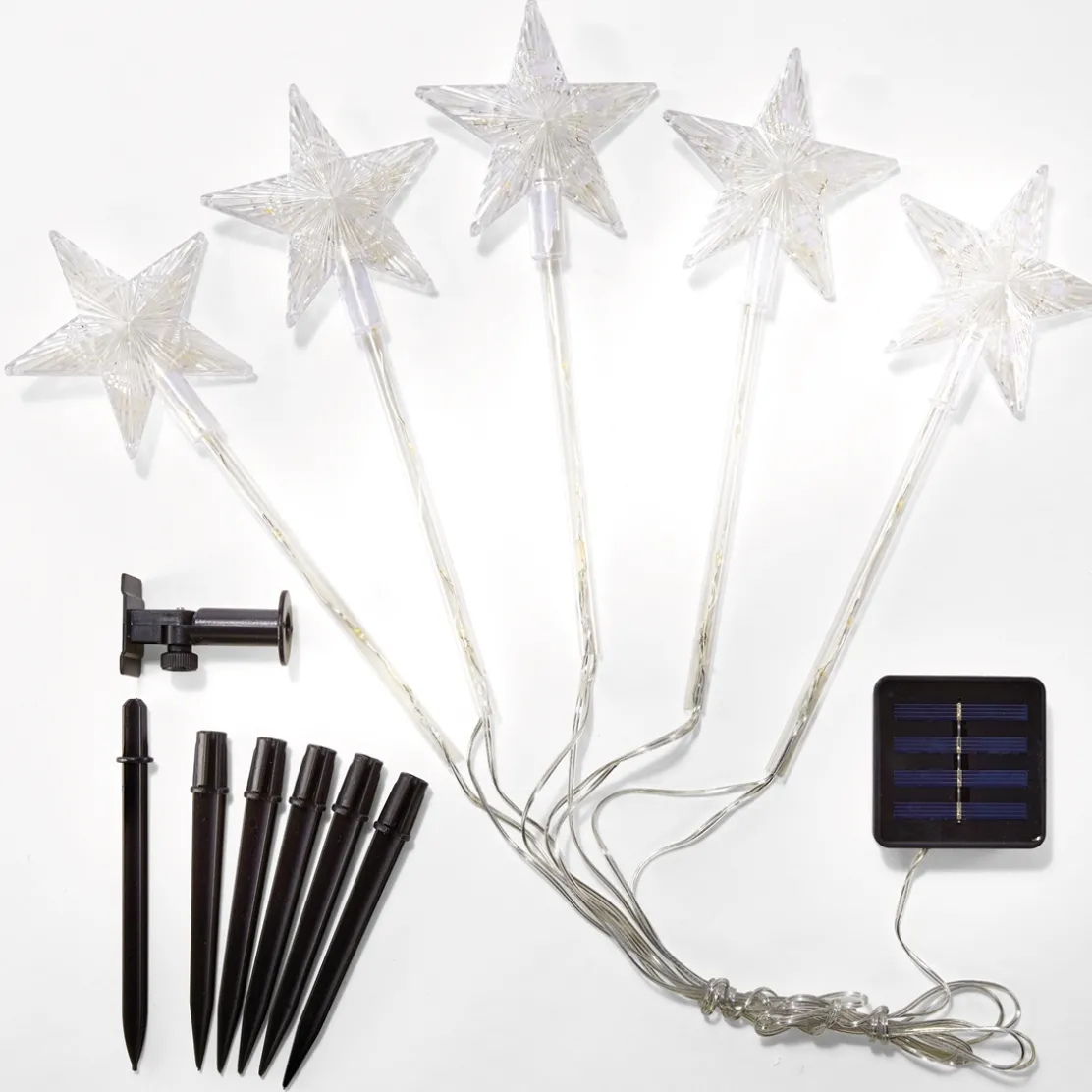 Lot de 5 étoiles solaires