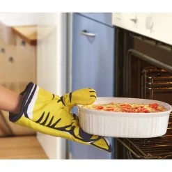 Manique chat jaune