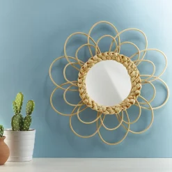 Miroir rotin