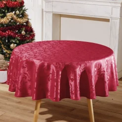 Nappe irisée ronde - Grise (180 cm)