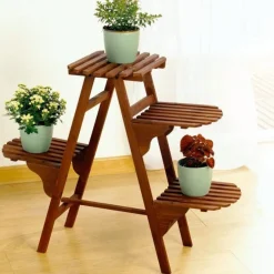 Porte plantes en bois