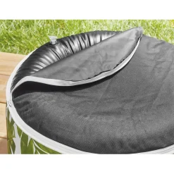 Pouf feuilles tropicales