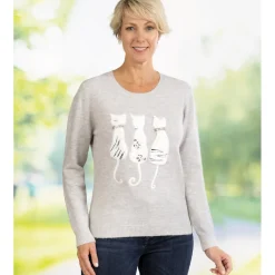 Pull chat gris
