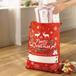 Sac à cadeaux rouge