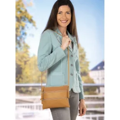 Sac multi zippé beige