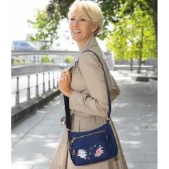 Sac RFID multipoches brodé