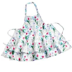 Tablier fleurs printanières